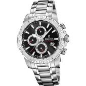 Festina Herrenuhr Timeless Chronograph Armbanduhr Edelstahl silber D2UF20704/6