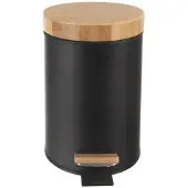 Orion Metall-Abfalleimer mit Pedal schwarz BLACK 3 l