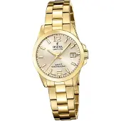 Festina Damenuhr Swiss Made Armbanduhr Edelstahl gold D2UF20050/2