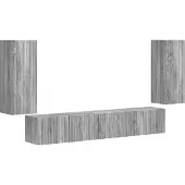 Syfax TV-Schrankset 4 pcs Graues Sonoma Holzwerkstoff