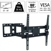 Hama FlashStar TV Wandhalterung FULLMOTION bis 65" Schwarz