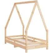 Syfax Kinderbett 70x140 cm Massivholz Kiefer