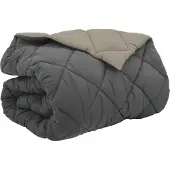 vidaXL Winterbettdecke 200 x 240 cm 450 g/m² Hellgrau und Anthrazit