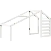 Syfax Dach für Kinderbett Weiß 188x82x113 cm Massivholz Kiefer