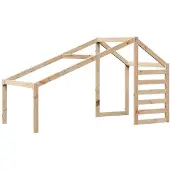 Syfax Dach für Kinderbett 188x82x113 cm Massivholz Kiefer