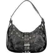Desigual Elegante schwarze Mini-Damentasche mit verstellbarem Schultergurt