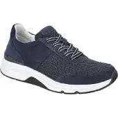Gabor ROLLINGSOFT Damenschuhe - sportliche Schnür- Halbschuhe blau Freizeit