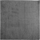 vidaXL Bereichsteppiche PALMERAS Anthrazit 120 x 120 cm Polyester