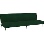 Syfax Schlafsofa 2-Sitzer Dunkelgrün Samt
