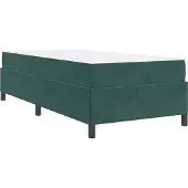 Syfax Bettrahmen mit Matratze Dunkelgrün 90 x 190 cm Stoff
