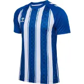 Hummel Hmlmatch gestreiftes T-Shirt mit kurzen Ärmeln - hellgrün/weiß, Größe: 3XL
