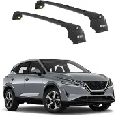 TURTLE DACHTRÄGER AIR-2 , Schwarz NISSAN QASHQAI J12 2021 2022 2023 2024 (SUV)