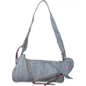 Desigual Blaue Damenhandtasche mit Herz-Münzfach und Schultergurt