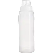 ARAVEN Quetschflasche, LDPE, ø: 80 mm, Höhe: 253 mm, Inhalt: 0,75 L, 3 Düsen
