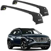 TURTLE DACHTRÄGER AIR-2 , Schwarz HYUNDAI TUCSON NX4 2022 2023 2024 (SUV)