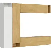 Itamoby Zusammensetzung der Wohnzimmerwand H27 L.254 H.194 T.39,2
