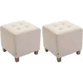 CLP 2er Set Sitzhocker Pharao, Farbe:creme