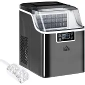 HOMCOM Eiswürfelmaschine 20kg/24h 2,3L Eiswürfelbereiter mit 3,2 L Wassetank