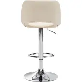 CLP Barhocker Camden Kunstleder chrom - creme
