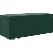 vidaXL Hocker Dunkelgrün 101 x 41 x 40 cm Samt und Engineering Holz