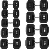 Northix Hex Hantel 47,5 kg - Langlebiges Krafttrainingsgerät