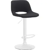 CLP Barhocker Camden Stoff weiß - schwarz