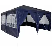Syfax Party-Zelt Blau 400 x 400 x 266 cm Polyethylen