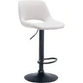 CLP Barhocker Camden Stoff schwarz - creme