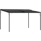 Syfax Pavillon mit Dach Anthrazit 4x3x2,5 m Aluminium und Stahl