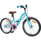 vidaXL Kinderfahrrad 18 Zoll für 5-7 Jahre alt Himmelblau