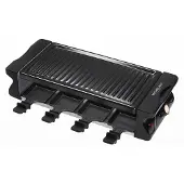 Michelino Raclette Grill 1200 W für 8 Personen, 74,5 x 20 x 14,1 cm, Antihaft-Beschichtung