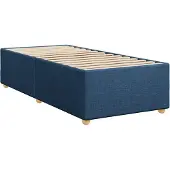 Syfax Bettgestell ohne Matratze Blau 80x200 cm Stoff