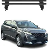 Menabo Dachträger Grundträger für Peugeot 5008 II Facelift 2020-2024 Alu Schwarz