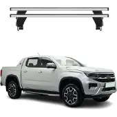Menabo Dachträger Grundträger für VW Amarok mk2 2022-2025 Alu Grau 2tlg