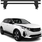 Menabo Dachträger Grundträger für Peugeot 3008 II 2021-2024 FL Alu Schwarz 2x