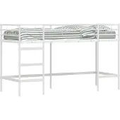 Syfax Kinderloftbett Uni Weiß 100 x 190 cm Stahl