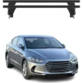 Omac Menabo Dachträger Grundträger für Hyundai Elantra VI 2016-2020 Alu Schwarz