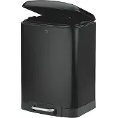 kela Treteimer Davino silent close 12l 27x23,5cm H:40cm Edelstahl schwarz