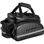 RockBros Fahrrad Hinter Gepäckträgertasche 10-35L Fahrradgepäckträgertasche Wasserdicht