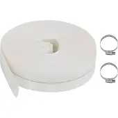 Syfax dkd-home-decor Flachschlauch PE Weiß 25 m Arbeitsdruck 8 bar