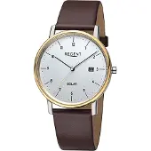 Regent Herrenuhr F1549 Edelstahl Solarwerk