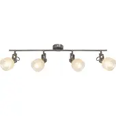 Rabalux 5440 Spots lampen Francis E14 4X MAX 28 Metall Glas satin-chromfarben