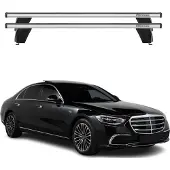 Menabo Dachträger Grundträger für Mercedes S Klasse W223 2020-2025 Alu Grau 2tlg