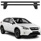 Menabo Dachträger Grundträger für Subaru XV 2011-2018 Querträger ABE Alu Schwarz