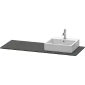Duravit Konsole XSquare 140x55x1,6cm, m 1 AS, AS re, graph m
