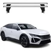 Menabo Dachträger Grundträger für Peugeot 408/408 X 2022-2025 Alu Grau 2tlg