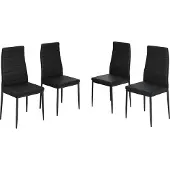 Vicco Esszimmerstuhl Grand Schwarz 42.5 x 48 cm 4er Set, Model 40742