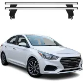 Menabo Dachträger Grundträger für Hyundai Accent V SD 2017-2023 Alu Silber