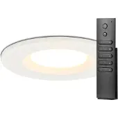 HOFTRONIC™ LED Einbaustrahler 6W 650lm 2700K Weiß IP65 Dimmbar Fernbedienung