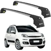 TURTLE DACHTRÄGER AIR-2 , Silber FIAT PANDA 319 2012 - 2024 (Kleinwagen)
